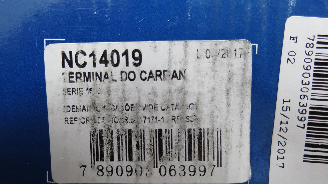 TERMINAL CARDAN FORD CARGO 1619/2217/2218 - VW 14.210/16.210 -