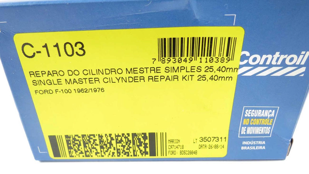 REPARO CILINDRO MESTRE SIMPLES 25.40MM FORD F-100 62/76 1P