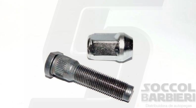 CONJUNTO RODA FORD RANGER 2000/ - DIANTEIRO/TRASEIRO - C/PORCA CROMADA FECHADA
