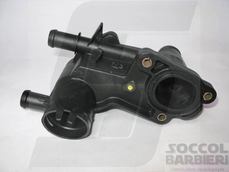 CAVALETE DISTRIBUIÇÃO ÁGUA OU CARCAÇA VÁLVULA TERMOSTÁTICA COM AR QUENTE CARCACA VALVULA TERMOSTATICA VW GOL/PARATI 1.0 97/01 8/16V DUAS SAIDAS