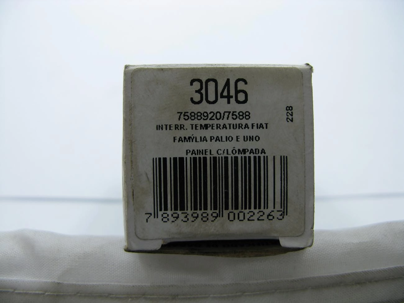 SENSOR TEMPERATURA INTERRUPTOR TÉRMICO PRETO FIAT UNO - COM LÂMPADA INDICADORA NO PAINEL