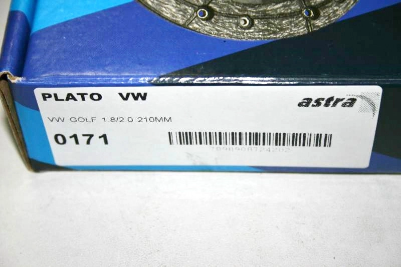 PLATO EMBREAGEM VW GOLF 1.8/2.0 94/98 - 210MM