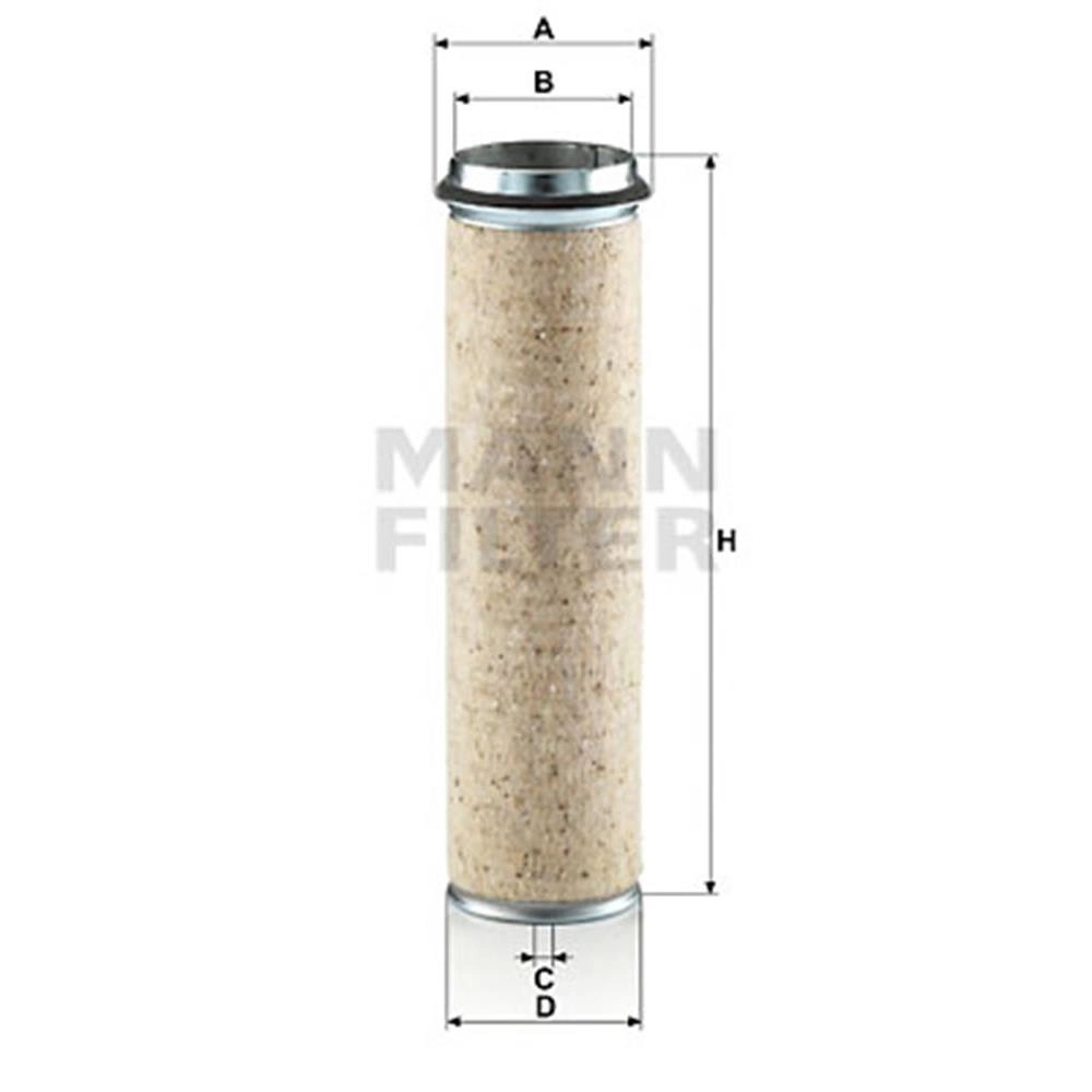 FILTRO SEGURANÇA AR INTERNO ELEMENTO AGRALE/MB/FORD/GM/FIAT/KOMATSU/VW