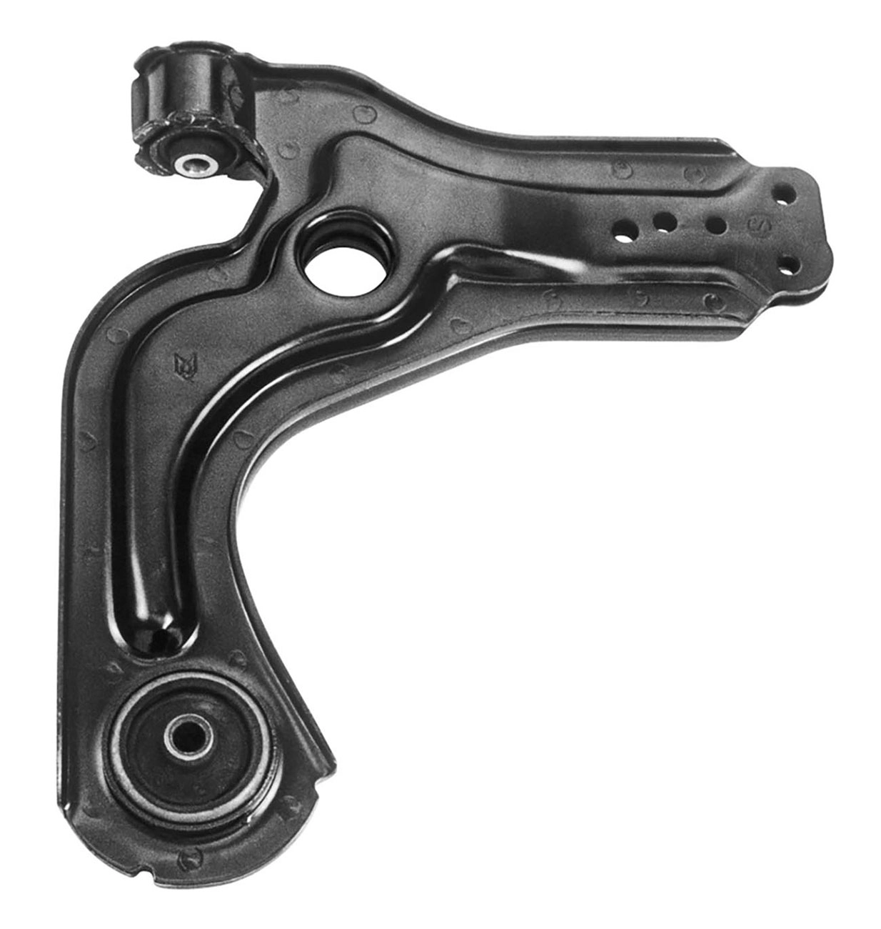 BANDEJA INFERIOR LADO DIREITO/ESQUERDO SUSPENSÃO DIANTEIRA COM BUCHAS SEM PIVÔ PIVO FORD FIESTA/COURIER 1996/1999 DIRECAO MECANICA LD/LE