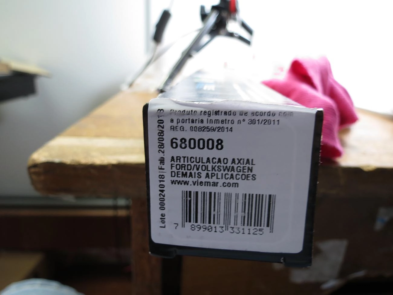 ARTICULAÇÃO/BARRA AXIAL DIREÇÃO MECÂNICA VW LOGUS/POINTER - SISTEMA ZF