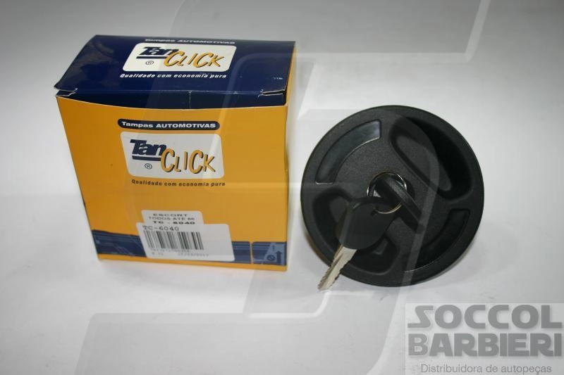 TAMPA PARA TANQUE DE COMBUSTÍVEL FORD ESCORT 1986/ -C/CHAVES - VEDADA