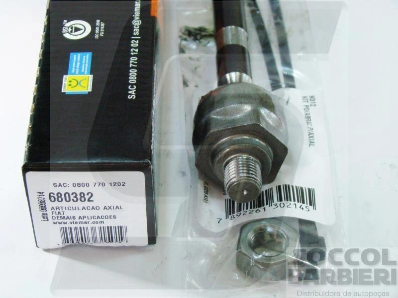 ARTICULAÇÃO/BARRA AXIAL DIREÇÃO HIDRÁULICA/MECÂNICA M14X1,5 DH/DM FIAT NOVO UNO 10/ PALIO/GRAND SIENA 11/ MOBI 17/