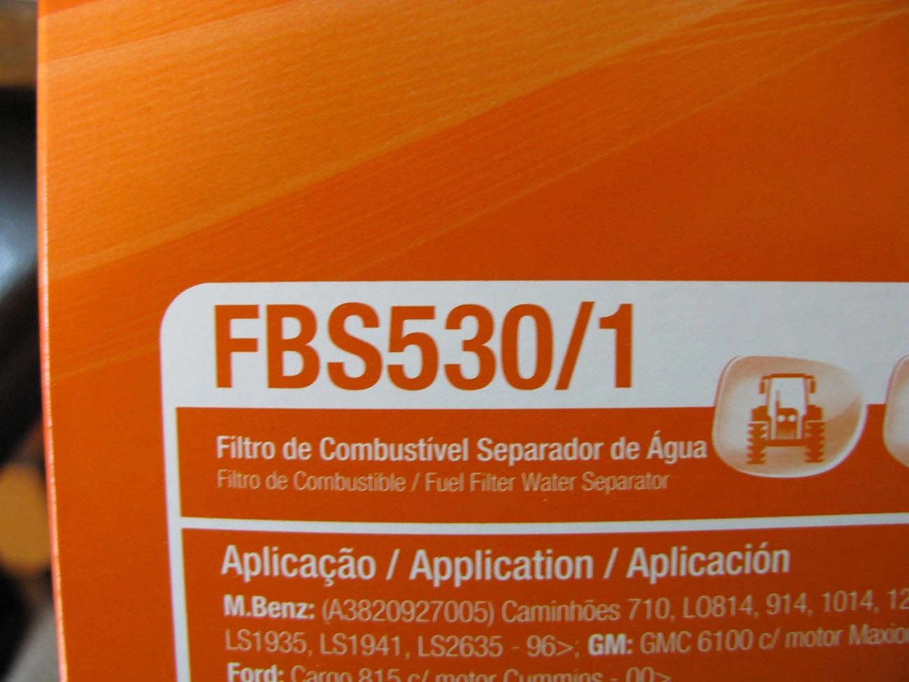 FILTRO DE COMBUSTÍVEL COM SEPARADOR DE ÁGUA AGRALE 1100/1600 - SEDIMENTADOR