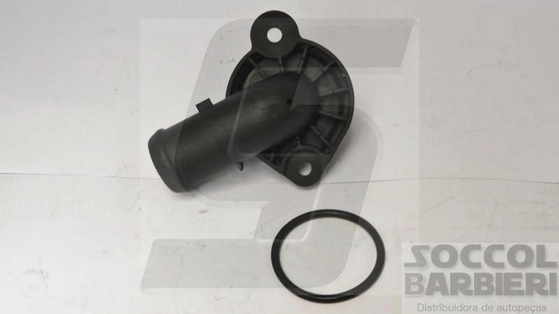VÁLVULA TERMOSTÁTICA COM FLANGE PLÁSTICO VW GOL/PARATI 1.0 02/ NOVO GOL/SAVEIRO 08/ FOX/POLO/GOLF 00/