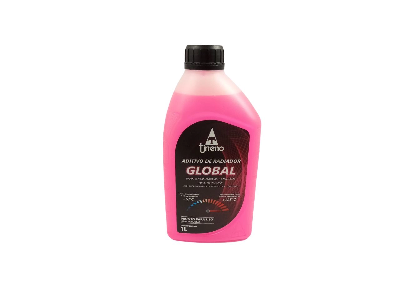 ADITIVO ROSA FORMULA GLOBAL - TIRRENO 1 LITRO PRONTO P/USO - CAIXA CONTÉM 12 UNIDADES