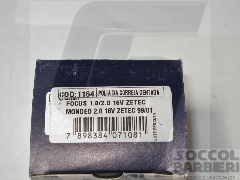 POLIA AUXILIAR CORREIA COMANDO FORD FOCUS 1.8/2.0 16V - MONDEO 2.0 16V 98/2001 - MOTOR ZETEC