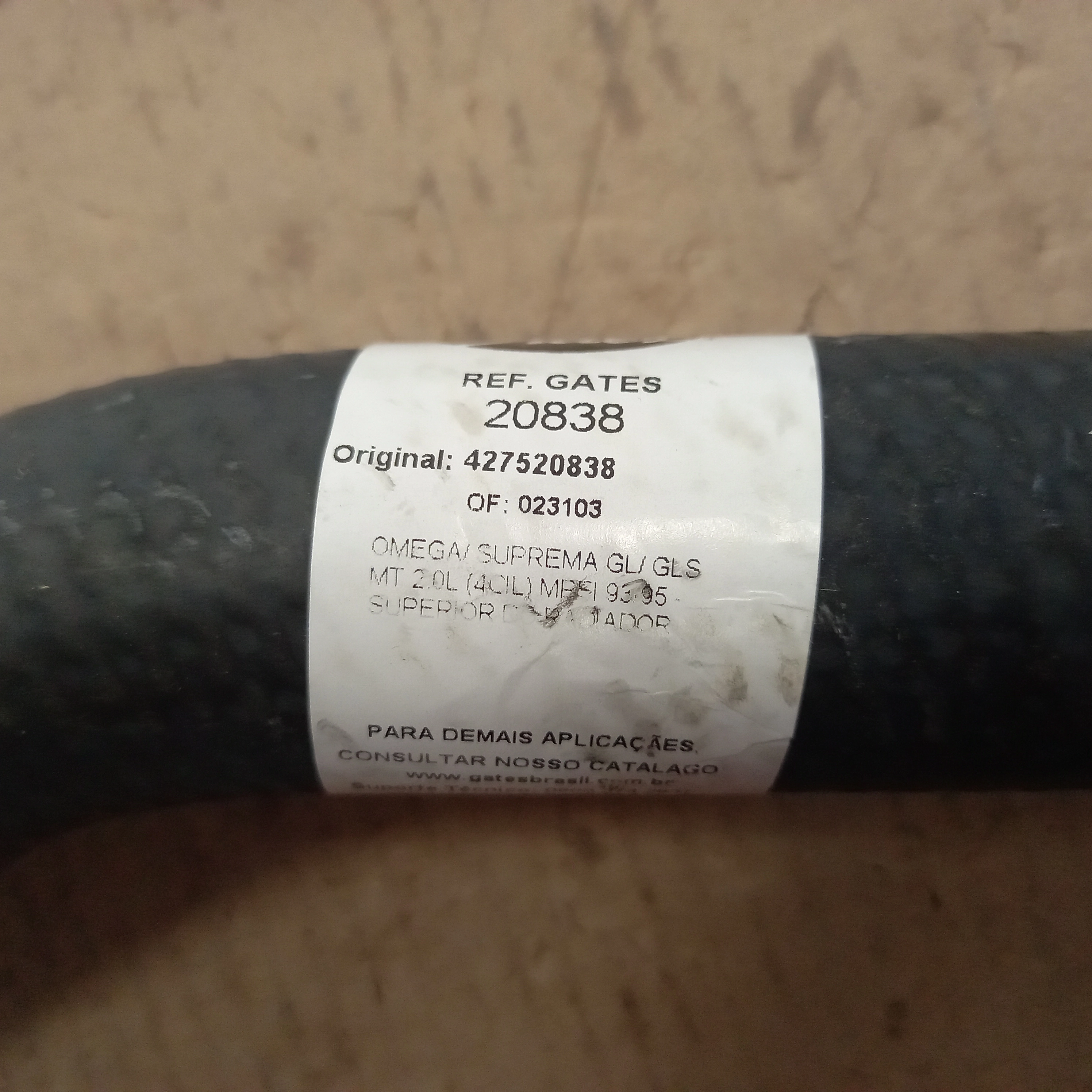 MANGUEIRA RADIADOR SUPERIOR GM OMEGA 2.0 93/95