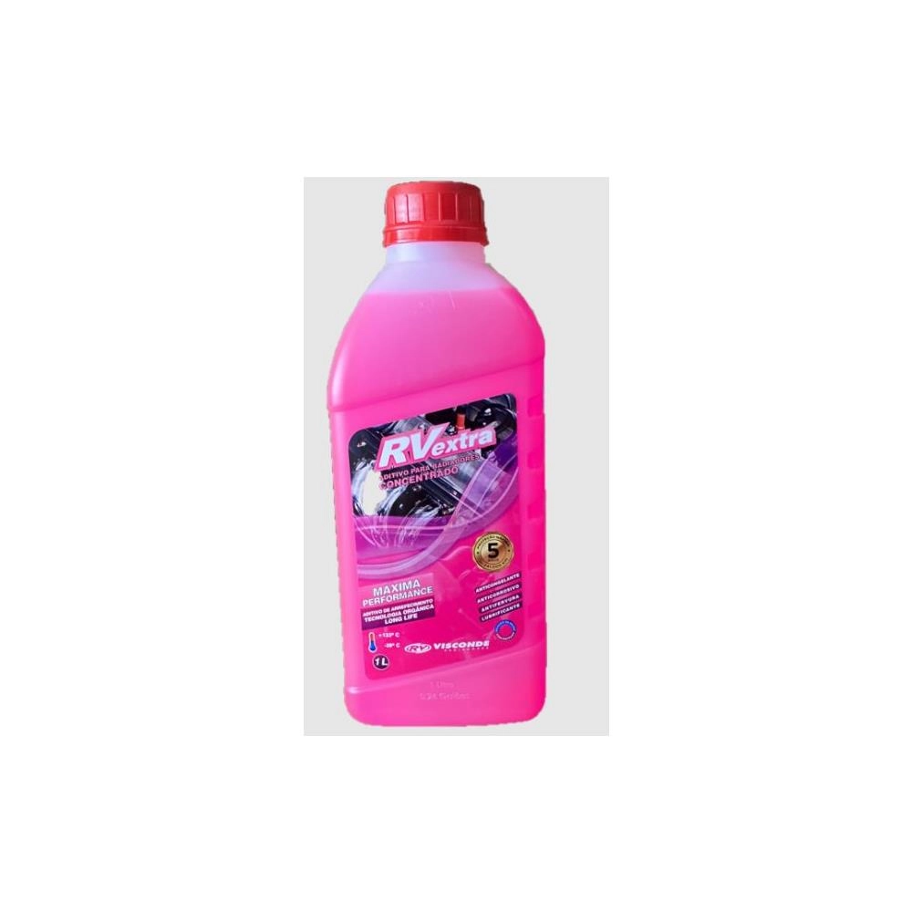 ADITIVO CONCENTRADO ORGANICO P/RADIADOR - 1 LITRO - P/241.000 KMS OU 5 ANOS ROSA - 12