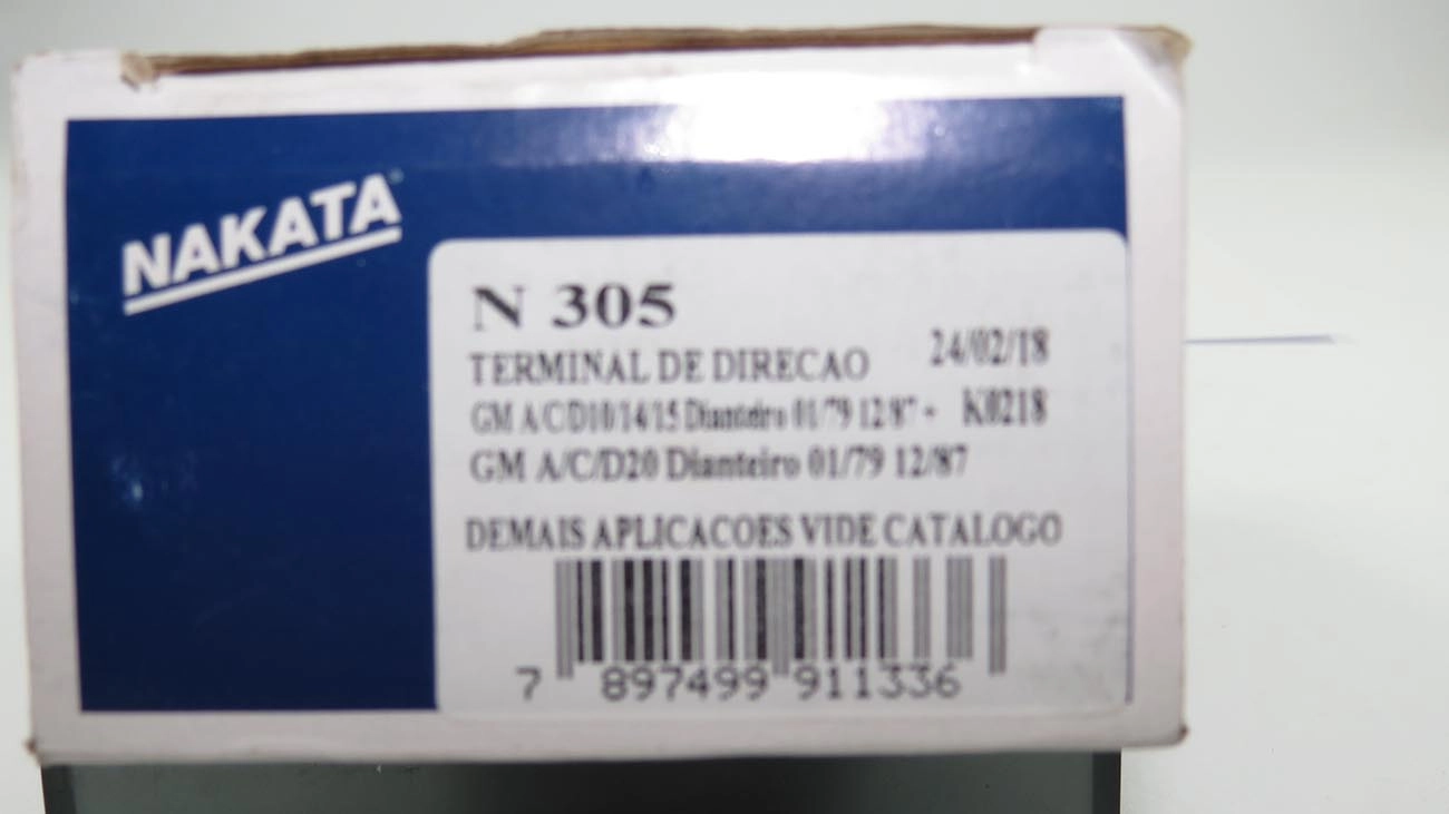 TERMINAL DIREÇÃO CURTO ROSCA ESQUERDA PARA BARRA TRW 5/8 95MM GM A/C/D-10/14/15/20 /87 15,8MM