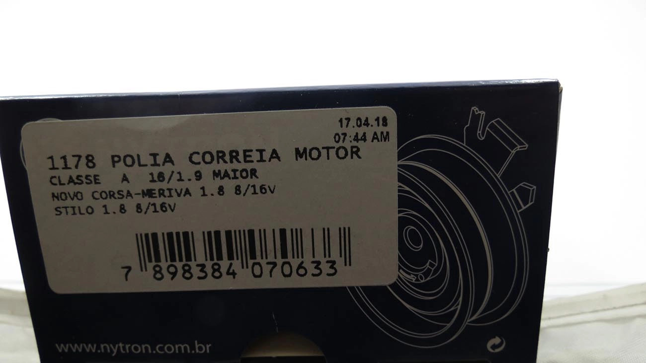 POLIA TENSOR CORREIA ALTERNADOR/TENSIONADOR AUXILIAR ACESSÓRIOS MOTOR 17X76,70X23.MM MB CLASSE A 1.6/1.9 NOVO CORSA/MERIVA 1.8 8V/16V 17X76,70X22,70MM