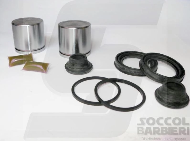 REPARO PINCA DE FREIO COM PISTAO - FORD F-1000 93/98 - GM D-20 93/96 - DIANTEIRO C/2 PISTOES 1 LADO