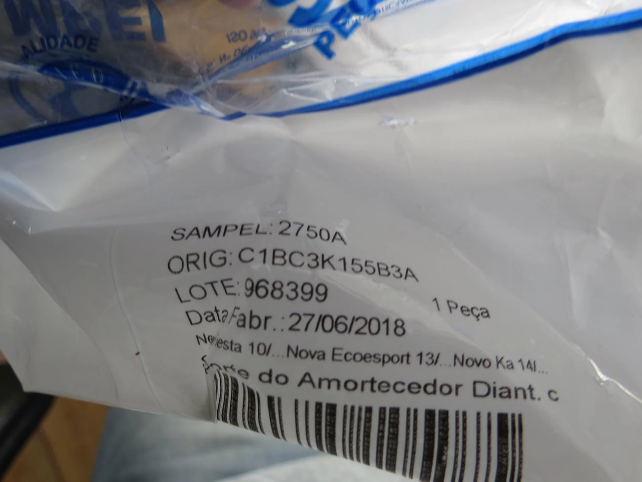 COXIM AMORTECEDOR DIANTEIRO COM ROLAMENTO FORD NEW FIESTA/NOVA ECOSPORT 10/ NOVO KA 14/