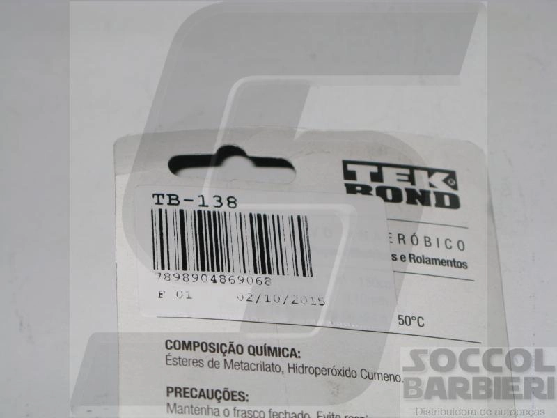 TRAVA FIXA ROLAMENTOS BUCHAS TEKBOND 10GRS 10 GRS