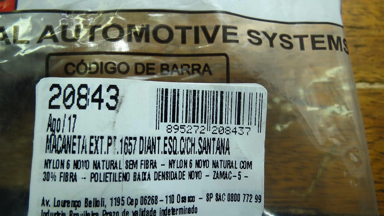 MACANETA EXTERNA VW SANTANA/QUANTUM 98/ DIANTEIRA - PRIMER - ESQUERDA