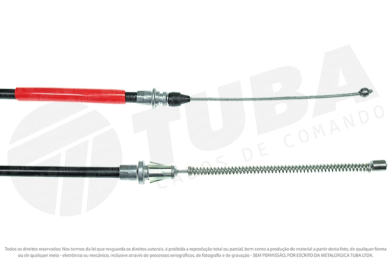 CABO DE FREIO TRASEIRO FORD F-100/F-1000  1971/1991 - 1440MM - PARA UMA RODA