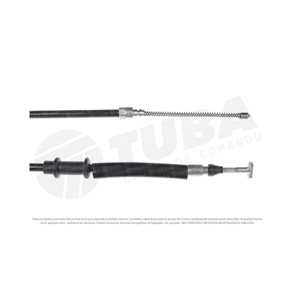 CABO DE FREIO TRASEIRO ESQUERDO FIAT NOVO UNO 2011/ - 1422MM