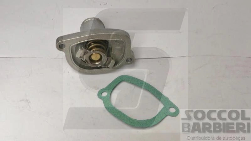 VÁLVULA TERMOSTÁTICA COM CARCAÇA/FLANE ALUIMÍNIO FLANGE ALUMÍNIO FIAT PALIO/SIENA/STRADA/DOBLO/IDEA/PUNTO FIRE EXCETO EVO