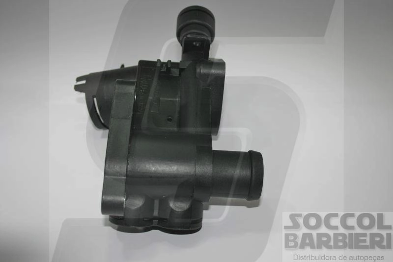 CAVALETE DISTRIBUIÇÃO ÁGUA OU CARCAÇA VÁLVULA TERMOSTÁTICA SEM AR QUENTE CARCACA VALVULA TERMOSTATICA VW GOL/PARATI 1.0 97/01 8/16V UMA SAIDA
