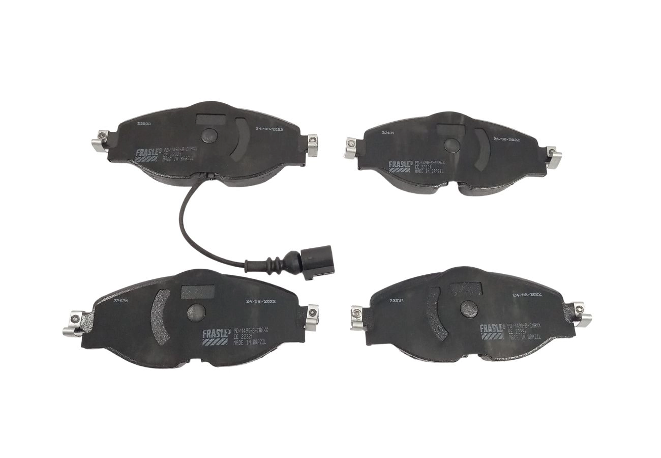 PASTILHA DE FREIO DIANTEIRA VW NOVO GOLF 14/ - JETTA 18/ - TAOS 21/ - AUDI A3 13/ -  COM ALARME