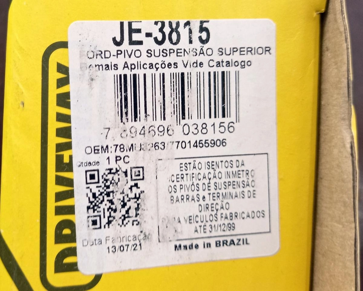 PIVÔ SUSPENSÃO SUPERIOR FORD CORCEL/BELINA/DEL REY/PAMPA TODOS