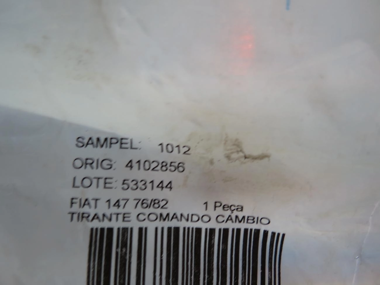 TIRANTE DO CAMBIO FIAT 147 1976/1982