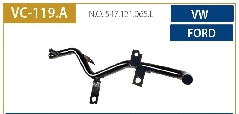 TUBO AGUA MOTOR VW - LOGUS/POINTER C/AR