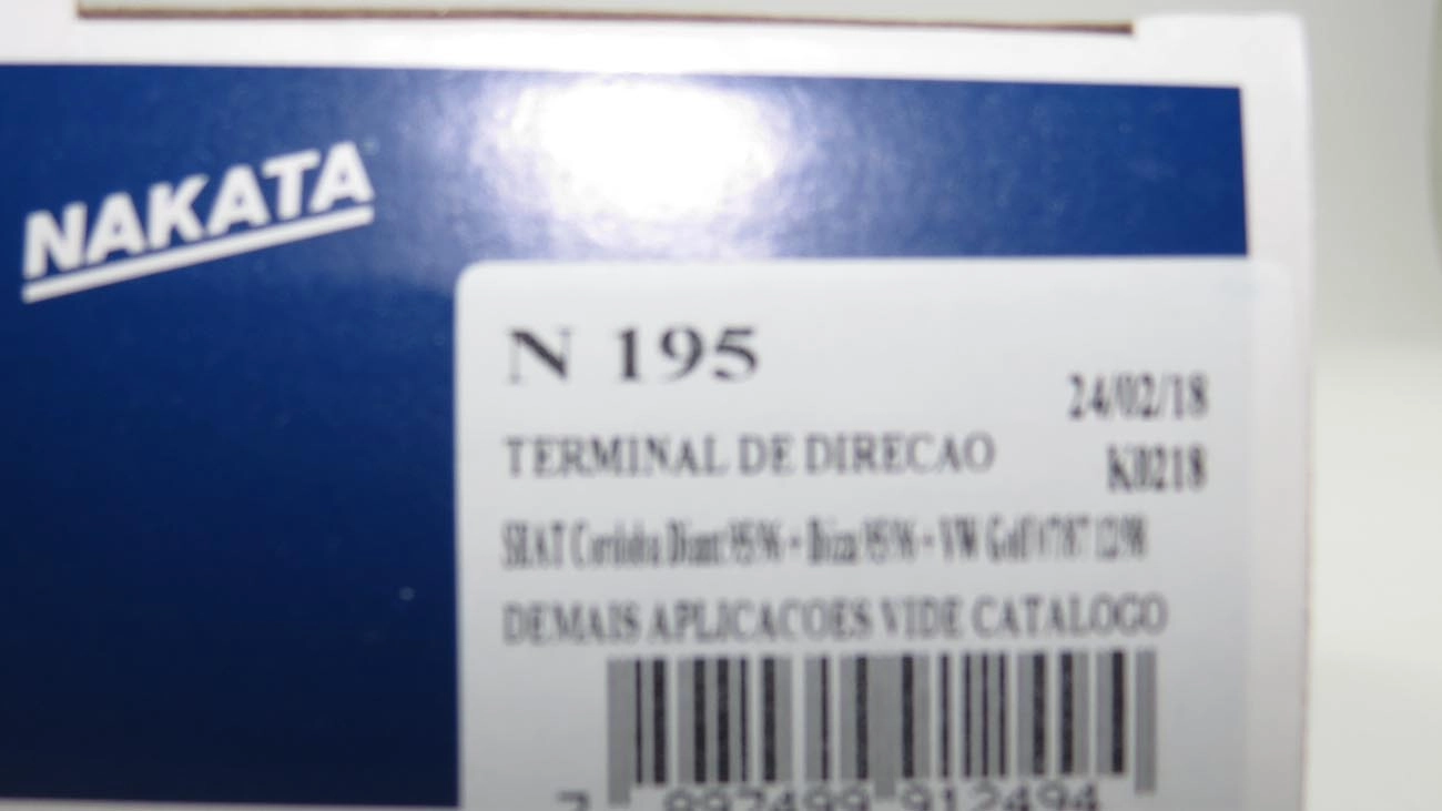 TERMINAL DIREÇÃO DIREITO VW GOLF 94/98 PASSAT/VARIANT 2.0 91/96 POLO CLASSIC 97/ CHERY CELER 12/