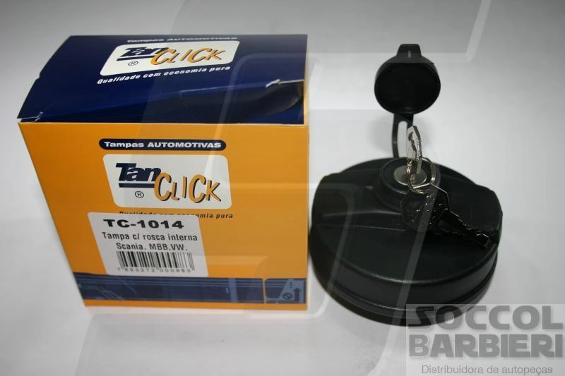 TAMPA PARA TANQUE COMBUSTÍVEL COM CHAVES ROSCA INTERNA VW/MB CAMINHOES 99/ SCANIA C/ROSCA