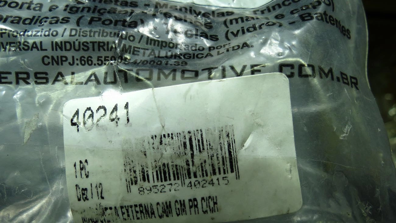 MACANETA EXTERNA GM A/C/D-10/14/15/60/70/80 64/84 - PRETA C/CHAVE