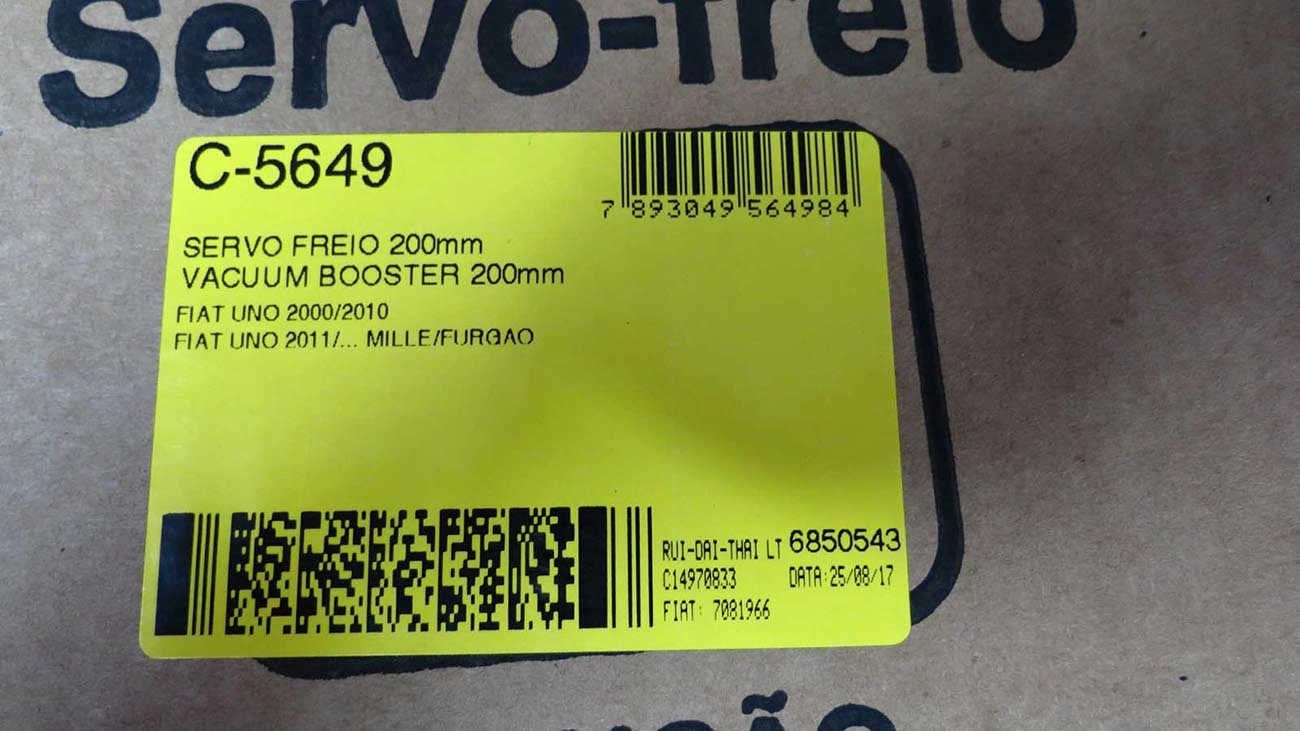 SERVO FREIO 200MM FIAT UNO 2000/