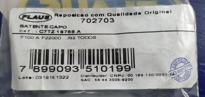 BATENTE CAPO FORD F-100/350/400/1000/2000/4000/600/13000/21000