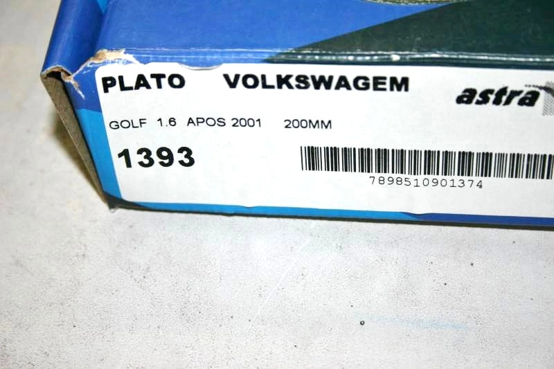 PLATO EMBREAGEM VW GOLF 1.6 2001/ - 200MM