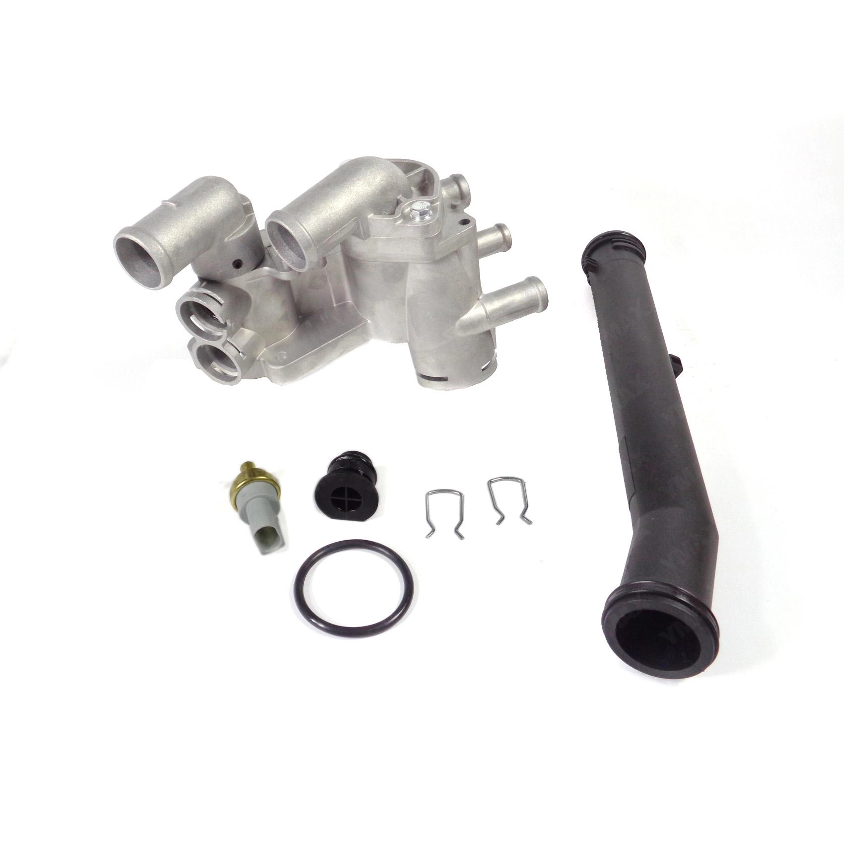 KIT CARCACA COM VALVULA TERMOSTÁTICA/TUBO ALUMÍNIO VW GOL POWER 02/ - FOX/POLO/GOLF 02/ - NOVO GOL/