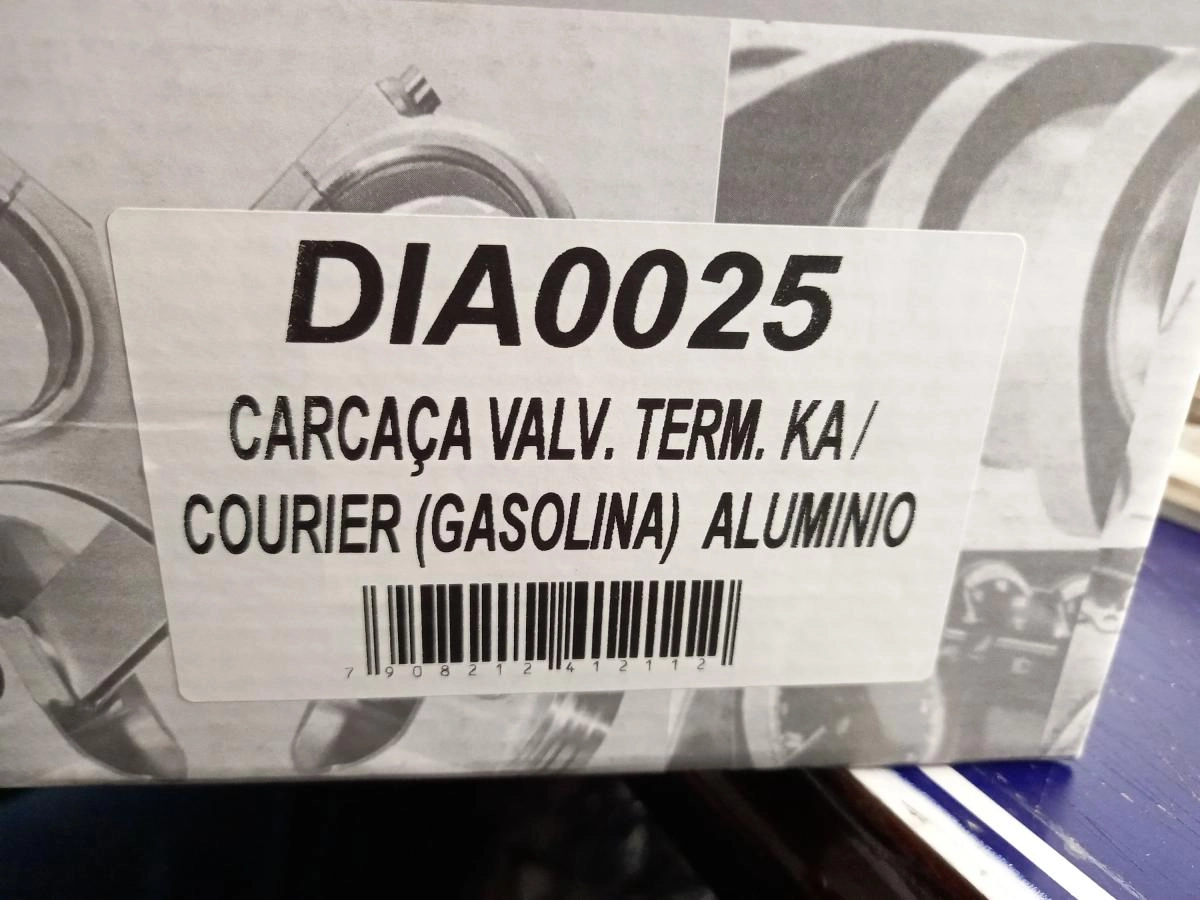 CARCAÇA COM VÁLVULA TERMOSTÁTICA ALUMINIO FORD FOCUS 1.6 03/07 - NOVO FIESTA/ECOSPORT 02/