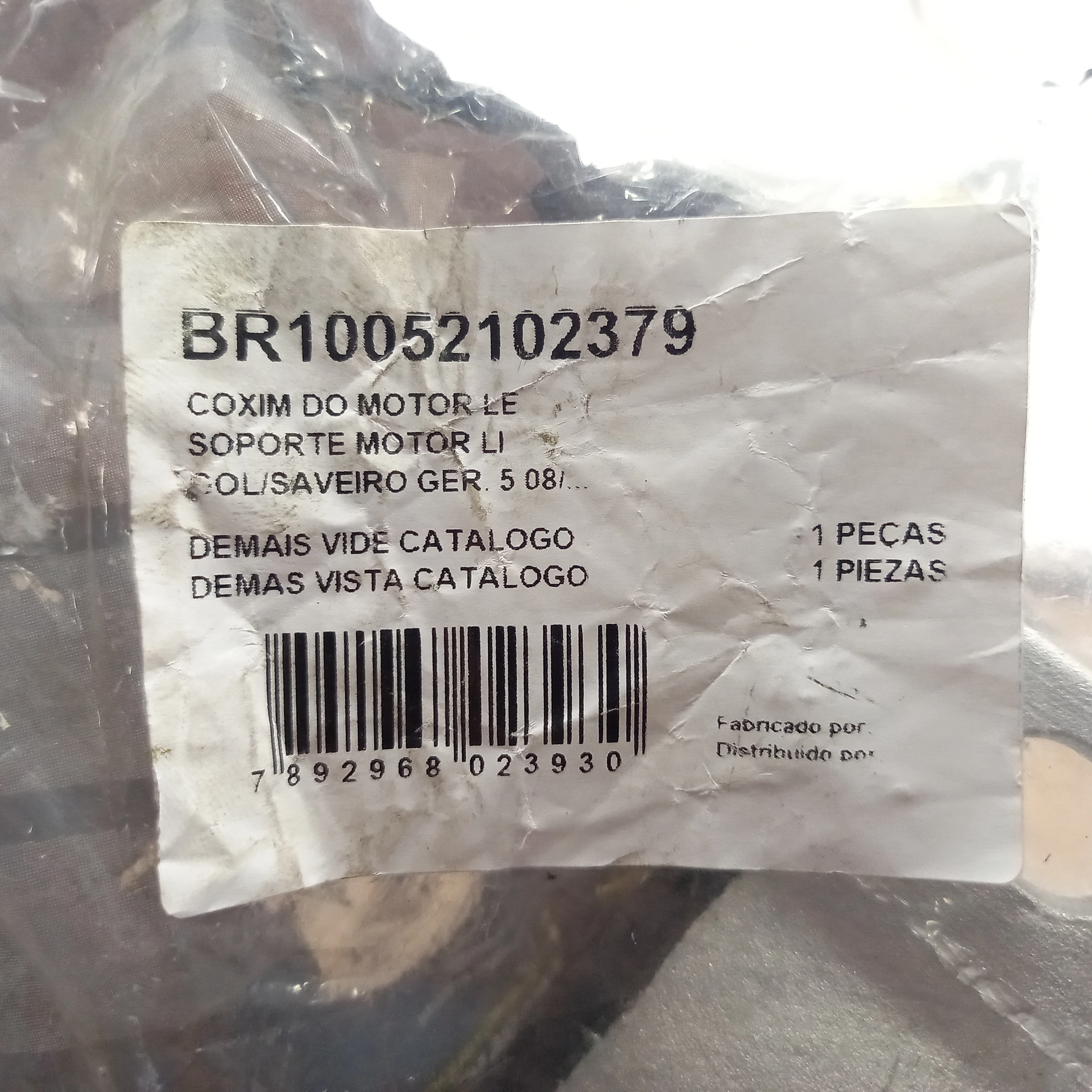 COXIM/SUPORTE DO MOTOR/CÂMBIO ESQUERDO VW NOVO GOL/VOYAGE/SAVEIRO 09/ - FOX/POLO 08/ - SEM SUPORTE