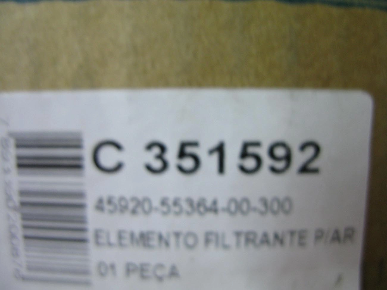 FILTRO AR VOLVO N-10/12 93/ INTERCOOLER