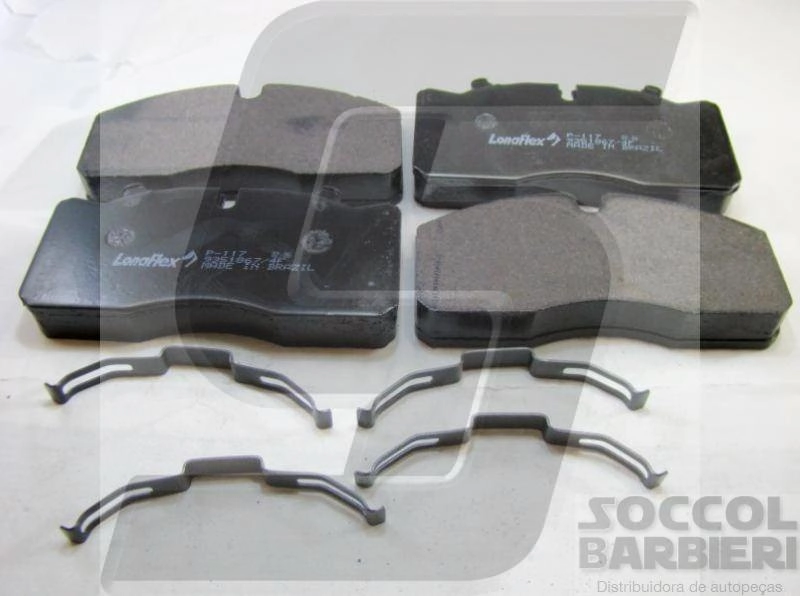 PASTILHA FREIO RODA DIANTEIRA/TRASEIRA MB 812/814 ELETRONICO LO 914 712C 914C 915E