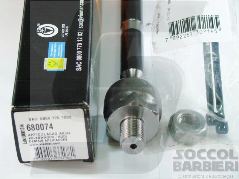 ARTICULAÇÃO/BARRA AXIAL DIREÇÃO HIDRÁULICA ZF AUDI A3 96/ - VW GOLF 97/98 - NEW BEETLE 98/98