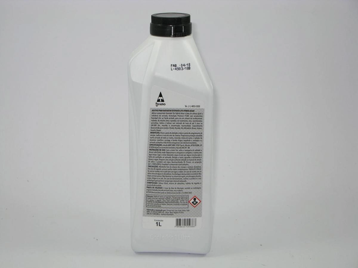 ADITIVO CONCENTRADO EXTEND LIFE - HIBRIDO ASIAN - VERDE AZULADO P/5 ANOS OU 240.000 KM