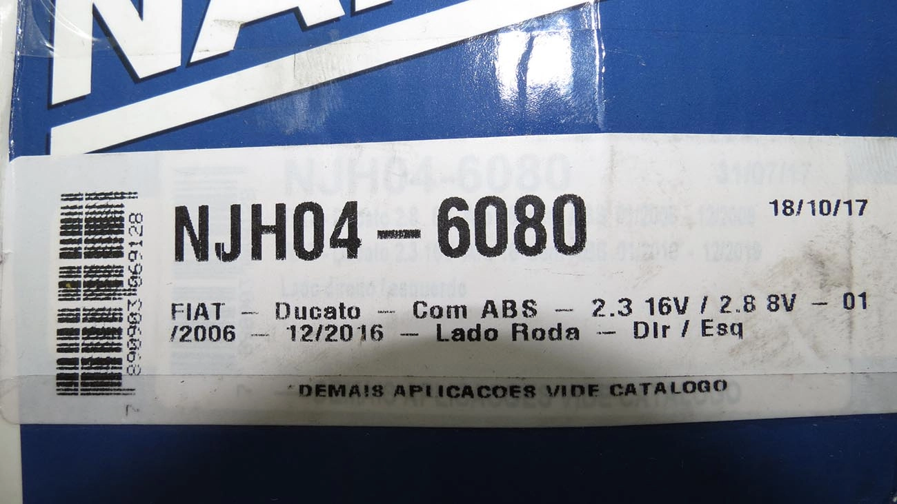 HOMOCINÉTICA RODA COM ABS CITROEN JUMPER/FIAT DUCATO/PEUGEOT BOXER 2.3 09/ ARO 16 - 29/35 ESTRIAS