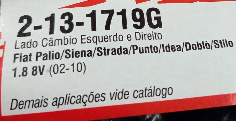 KIT REPARO HOMOCINÉTICA LADO CÂMBIO FIAT PALIO/SIENA/STRADA/IDEA/PUNTO/STILO/MAREA/DOBLO 1.8 03/