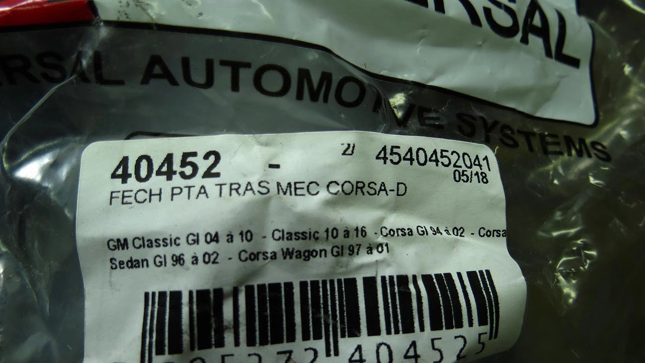 FECHADURA PORTA GM CORSA 4 PORTAS /2001 TRASEIRA - DIREITA