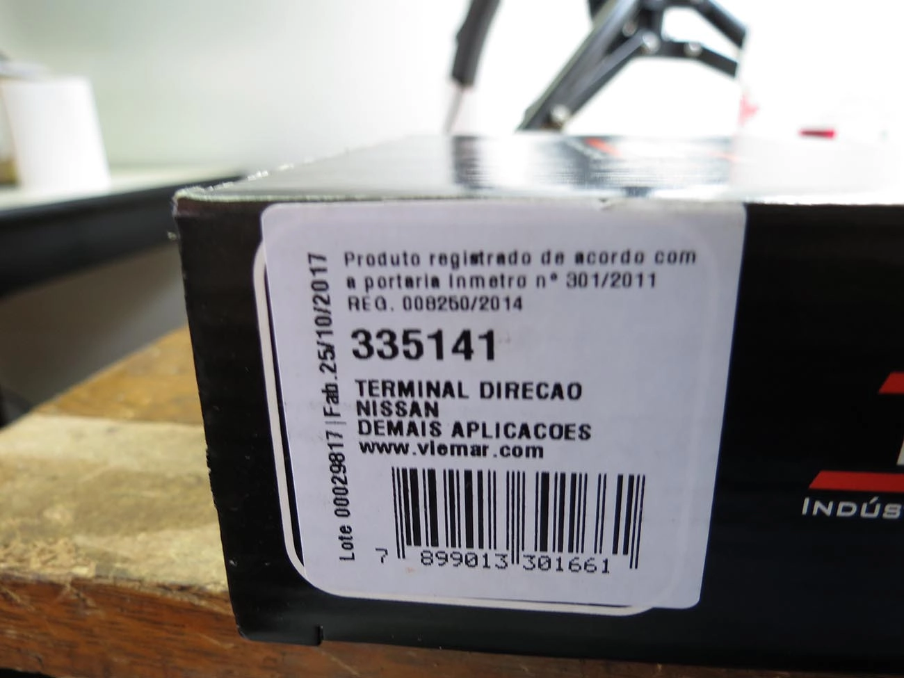 TERMINAL DIREÇÃO INTERNO LD/LE NISSAN FRONTIER 98/07 - X-TERRA 03/08 - ROSCA ESQUERDA