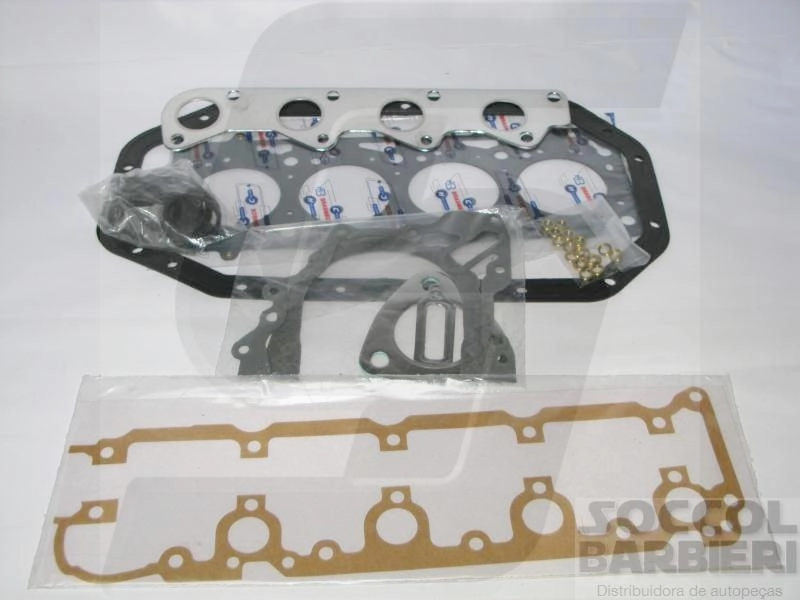 JOGO JUNTAS MOTOR SEM RETENTOR VW GOL/PARATI 1.0 8V 2002/ POWER - JUNTA CABEÇOTE METÁLICA