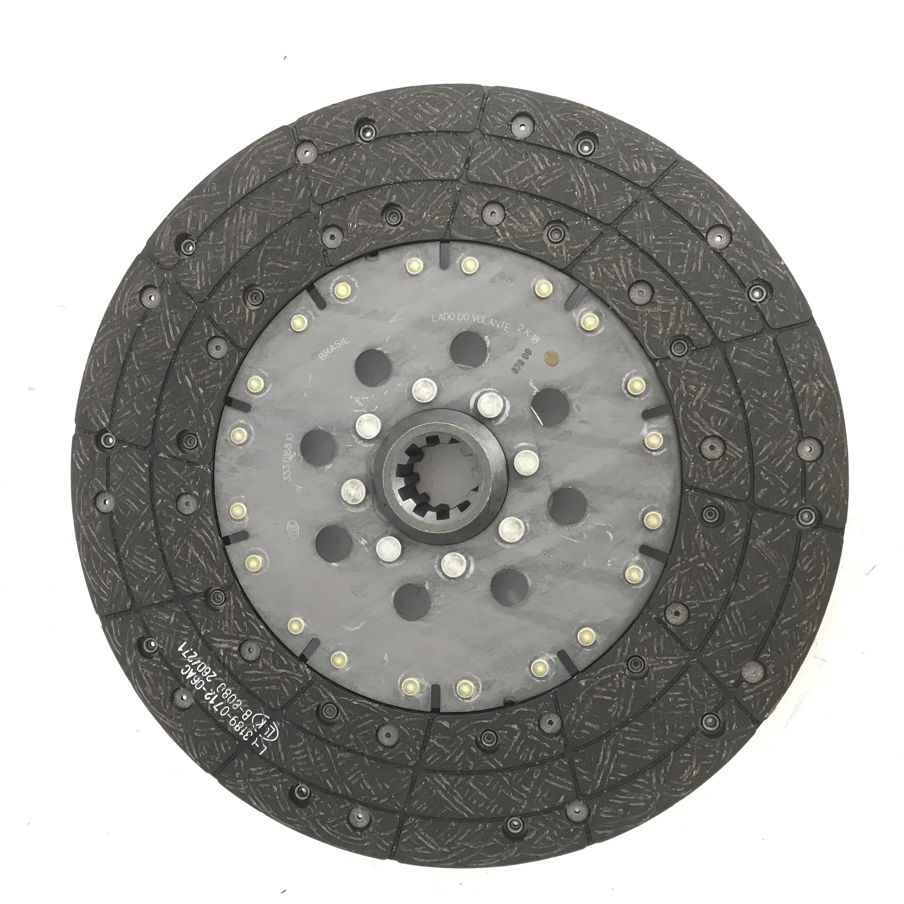 DISCO DE EMBREAGEM JOHN DEERE COLHEITADEIRA 1165/1175/6200/6300/7200/7300/7500/7700 330MM 10 ESTRIAS